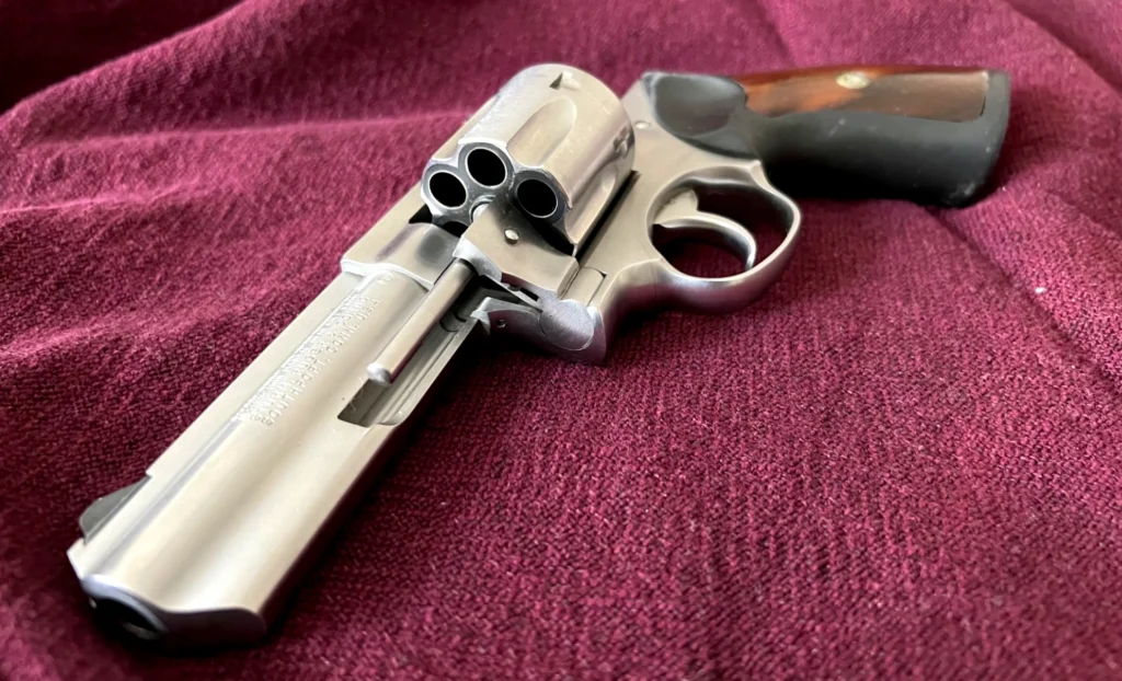 Ruger GP100 with cylinder open