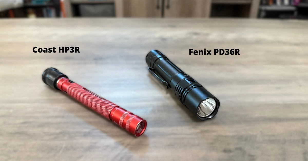 Coast HP3R & Fenix PD36R flashlights