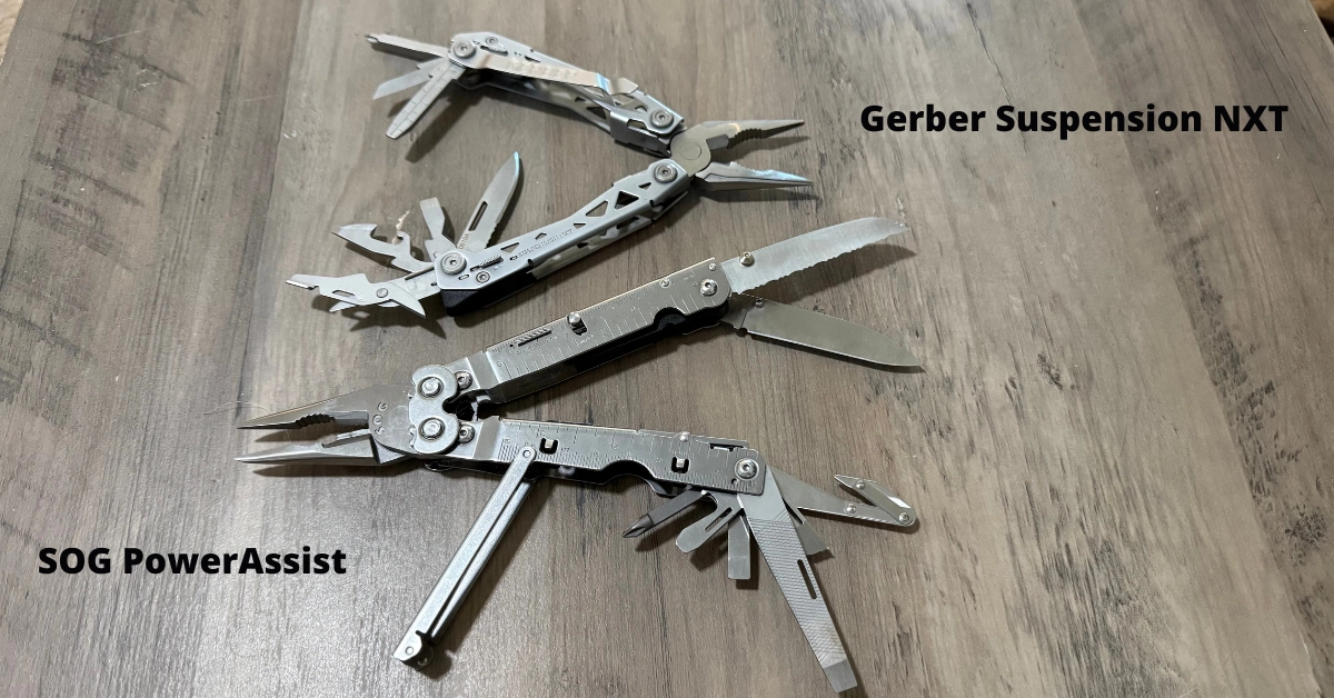 SOG PowerAssist and Gerber Suspension Multitools