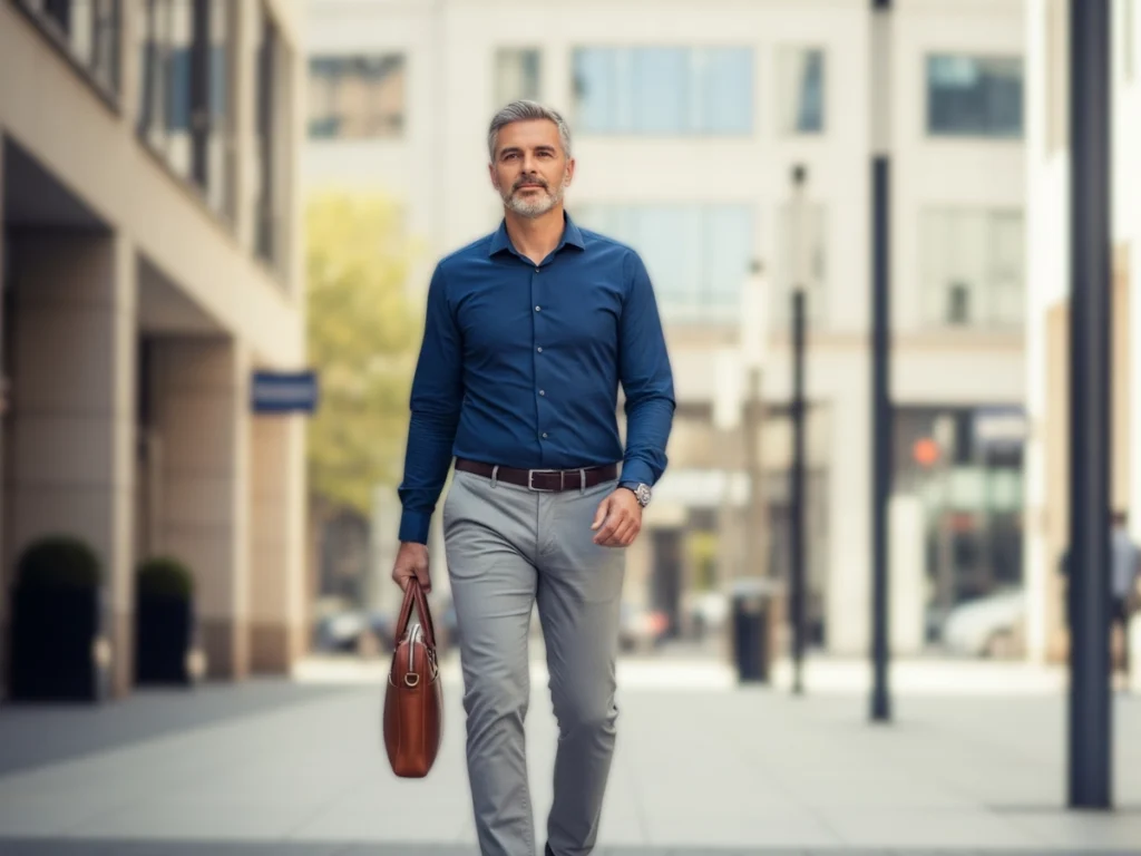 Man with beard and bag