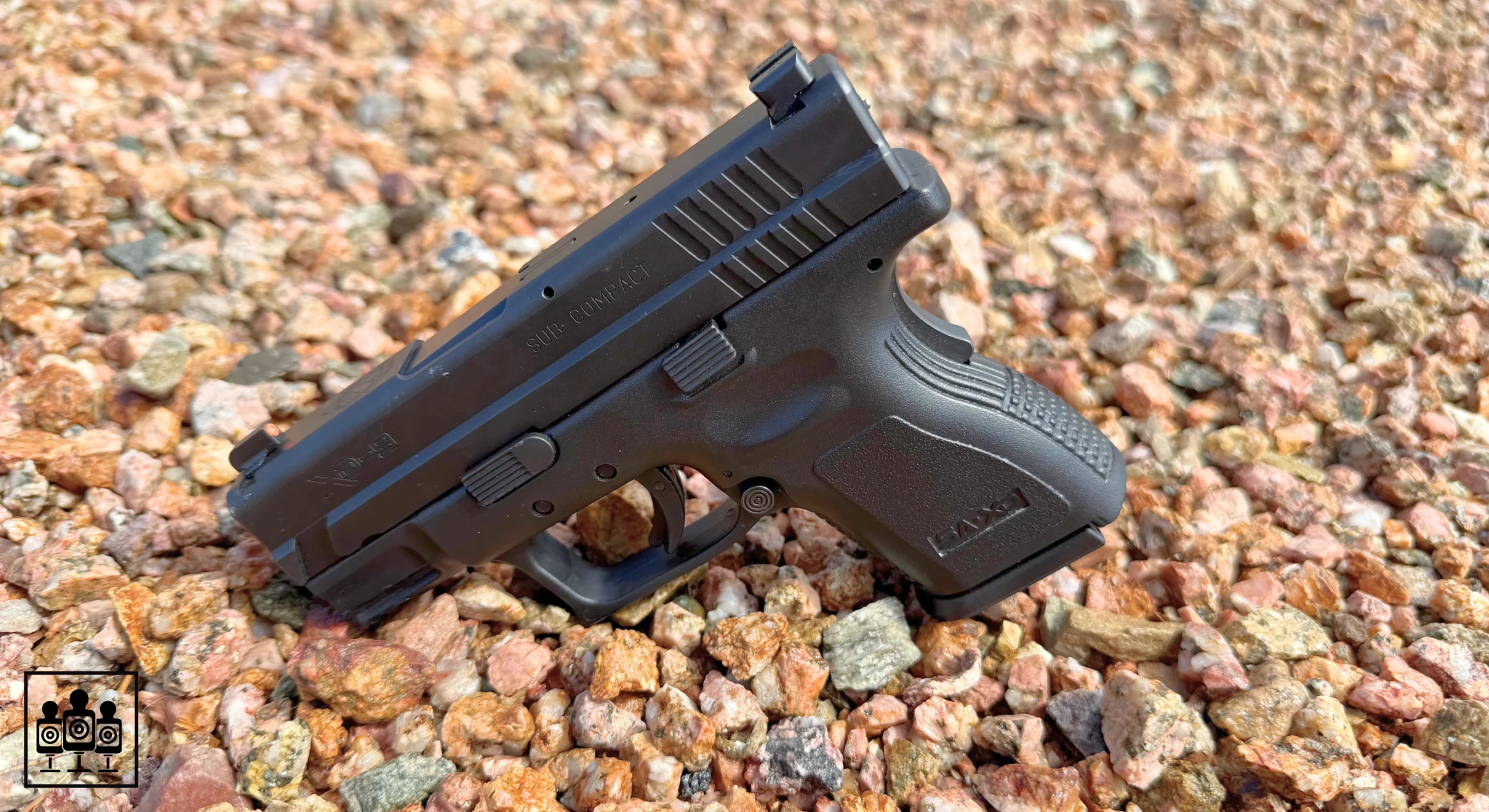Springfield XD Subcompact with 10 round magazine left side
