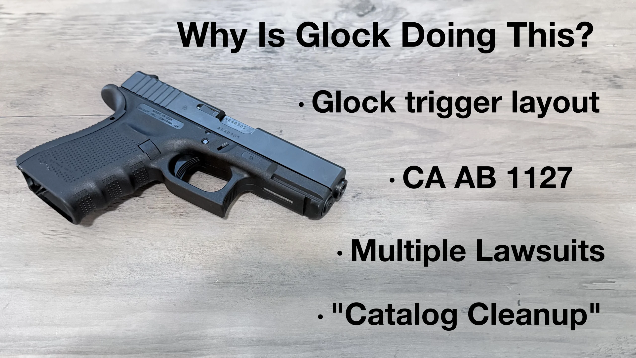 Reasons Glock is Changing their Catalog, October 30 2025